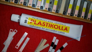 Plastikolla und Ventilmaterial für Akkordeonventile